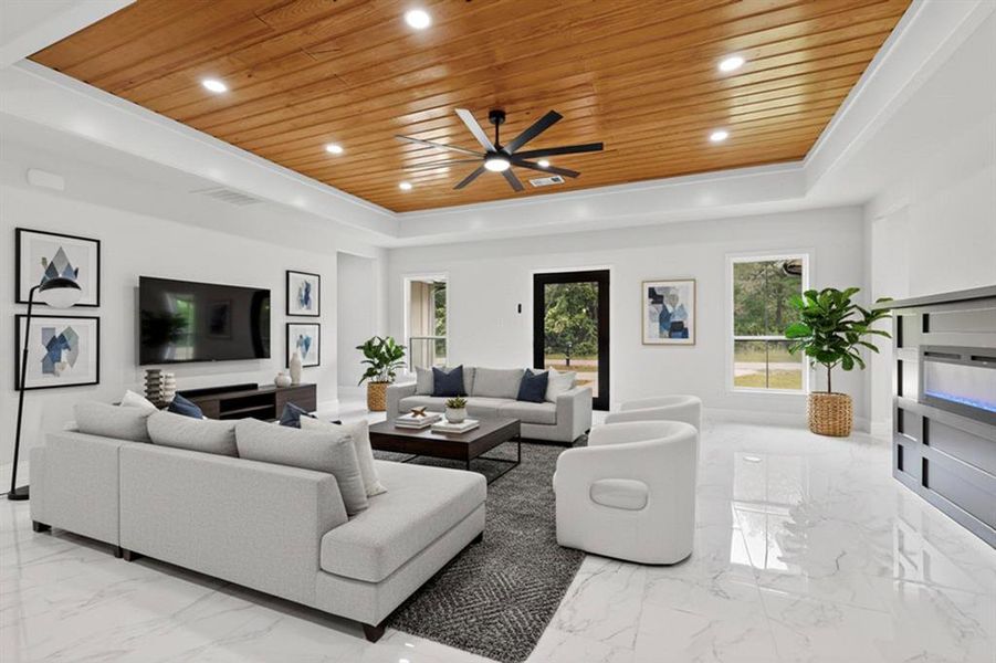 Furnished interior view inside a new home in , Tool (Image 5).