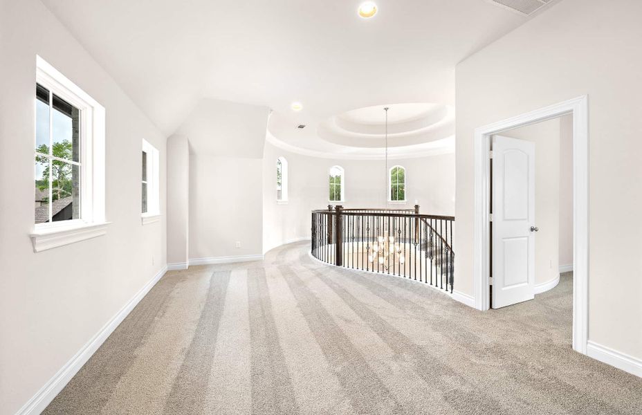 Representative unfurnished interior of a home built from the 4094 by Ravenna Homes in Artavia 70′, Conroe (Image 56).
