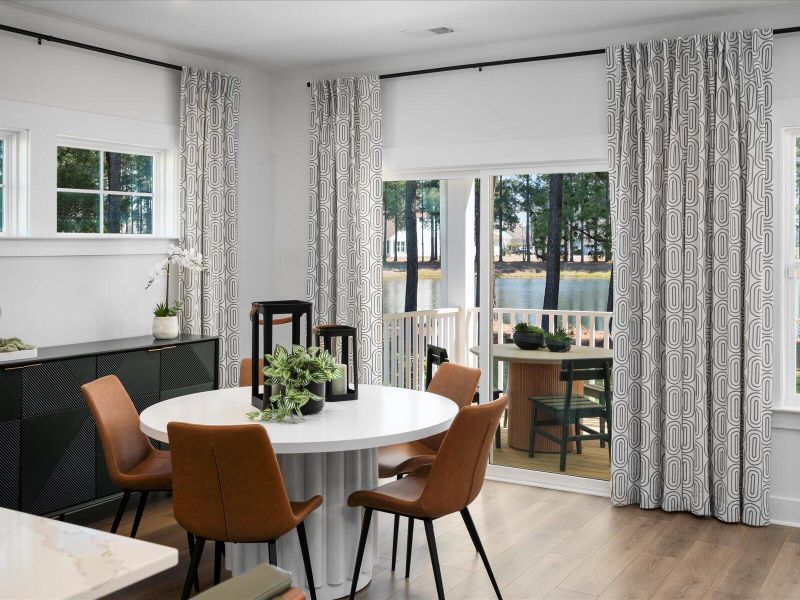 Furnished interior view inside a new home in The Coves at Lakes of Cane Bay, Summerville (Image 34). Furnished interior view inside a new home in The Coves at Lakes of Cane Bay, Summerville (Image 34).