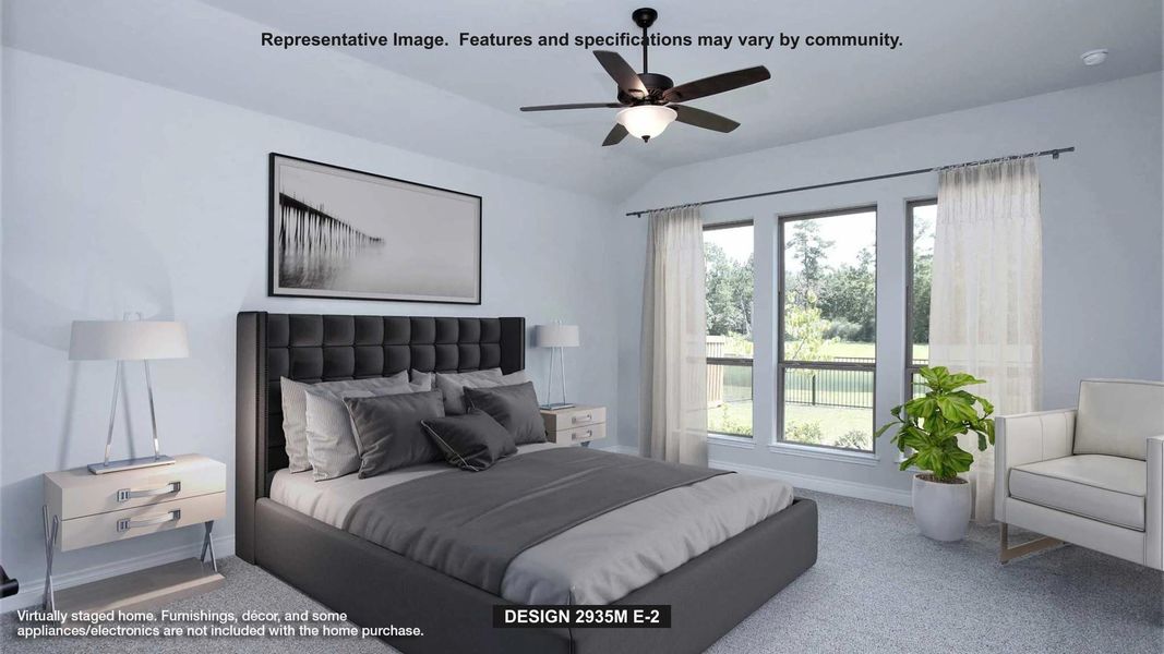 Furnished interior view inside a new home in Sienna 55' - Valencia, Missouri City (Image 6). Furnished interior view inside a new home in Sienna 55' - Valencia, Missouri City (Image 6).