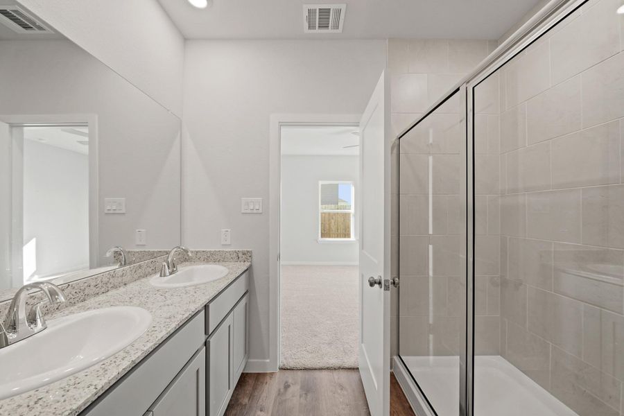 Furnished interior view inside a new home in Riverwood Ranch, Angleton (Image 6).