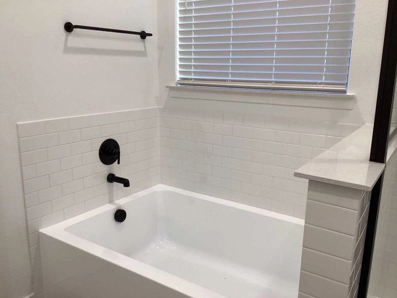 Primary Bathroom Construction Progress featuring the Harmony Collection