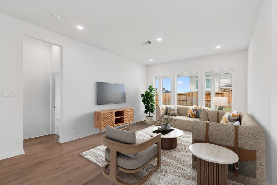 Virtually staged to give you the visual you need to see furniture placement and how the home can live.