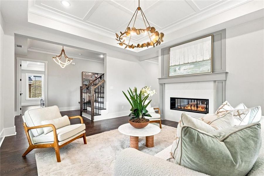 Furnished interior view inside a new home in , Alpharetta (Image 18).