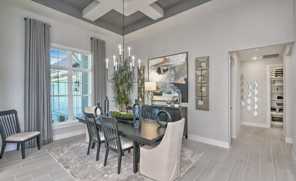 Furnished interior view inside a new home in West Hill Estates, Dade City (Image 17).