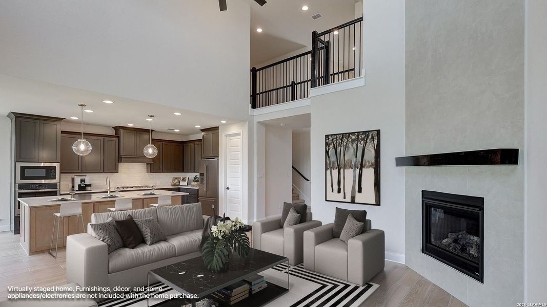 Furnished interior view inside a new home in Kallison Ranch, San Antonio (Image 11).