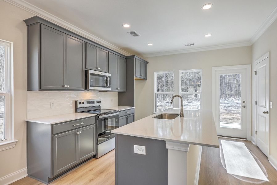 Furnished interior view inside a new home in , Summerville (Image 11).