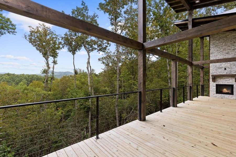 Exterior details and patio area of a home in , Mineral Bluff (Image 24).