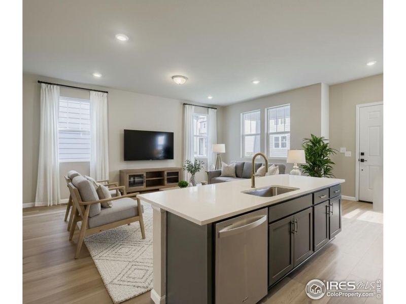 Furnished interior view inside a new home in Waterfield - Single Family Homes, Fort Collins (Image 8).