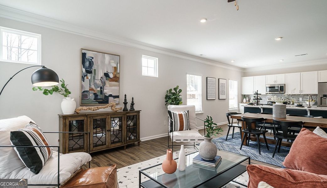 Furnished interior view inside a new home in Cobblestone Crossing, Warner Robins (Image 5).