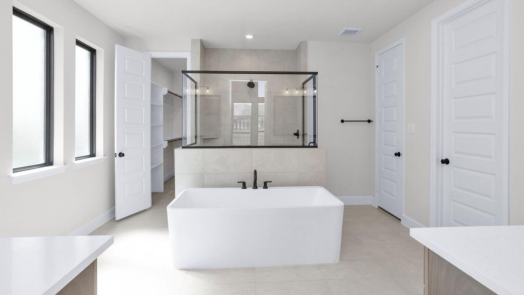 Furnished interior view inside a new home in Artavia, Conroe (Image 6).