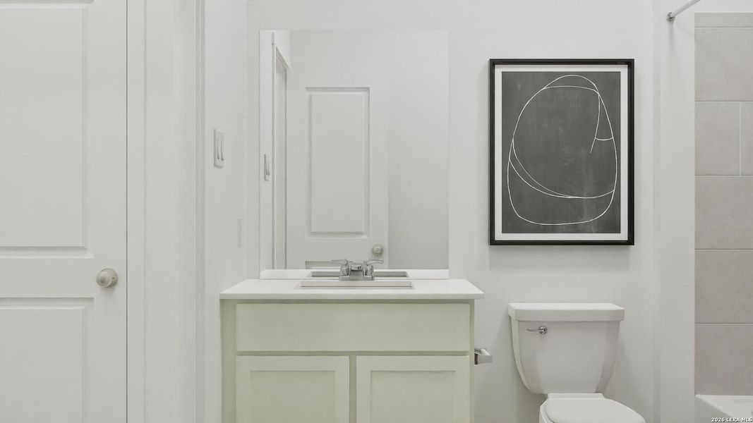 Furnished interior view inside a new home in Voss Farms, New Braunfels (Image 27).