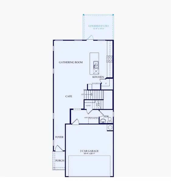 2D floor plan layout of this home in Adler Springs, Powder Springs, GA (Image 3).