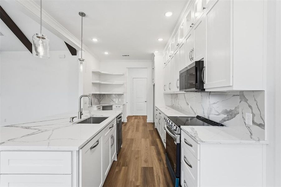 Furnished interior view inside a new home in , Commerce (Image 8).