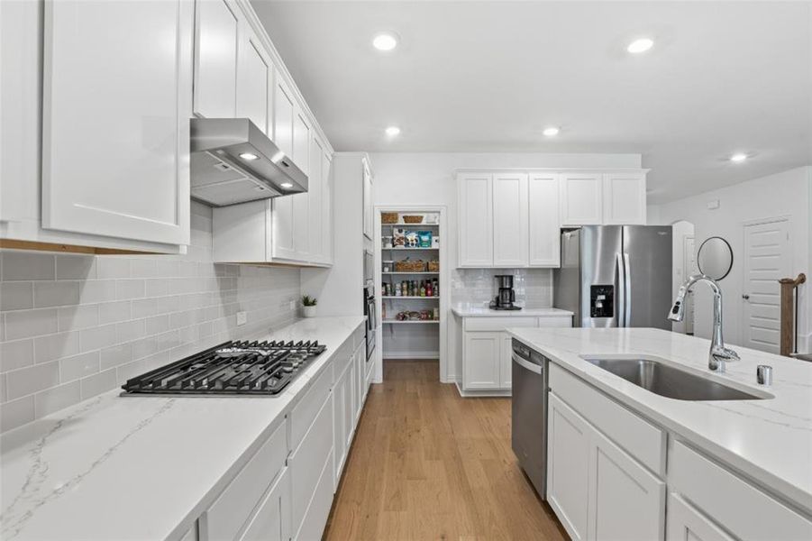 Furnished interior view inside a new home in Whitewing Trails, Princeton (Image 18).