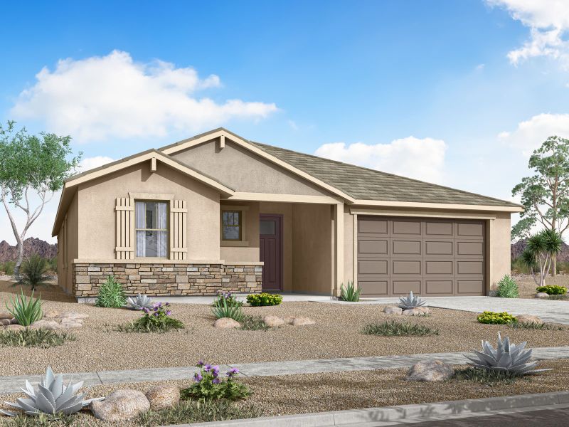Representative exterior photo of a completed home built from the Harbor by Mattamy Homes in Las Ventanas, Goodyear, AZ (Image 3).