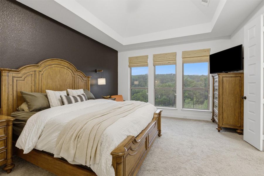 Furnished interior view inside a new home in Wolf Ranch, Georgetown (Image 28).