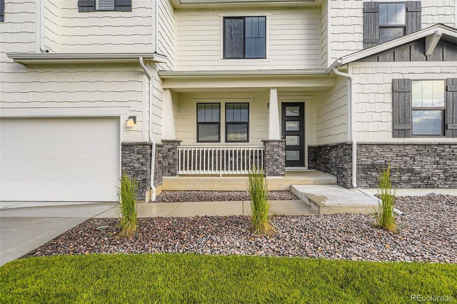 Exterior details and patio area of a home in Spring Valley Ranch, Elizabeth (Image 2).