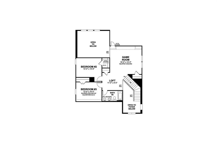 2D floor plan layout of this home in Estancia West, Manchaca, TX (Image 4).