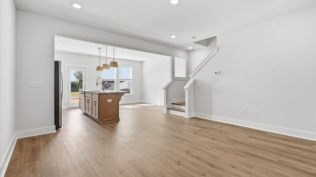 Furnished interior view inside a new home in Gresham Station, Simpsonville (Image 8).