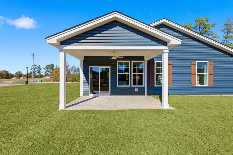 Representative exterior details of a home built from the Rivercrest II by Great Southern Homes in Westwood Reserve, Conway (Image 28).