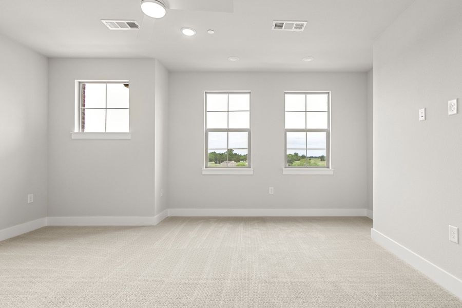 Spacious, unfurnished interior of a new home in The Tribute, The Colony (Image 36). Spacious, unfurnished interior of a new home in The Tribute, The Colony (Image 36).