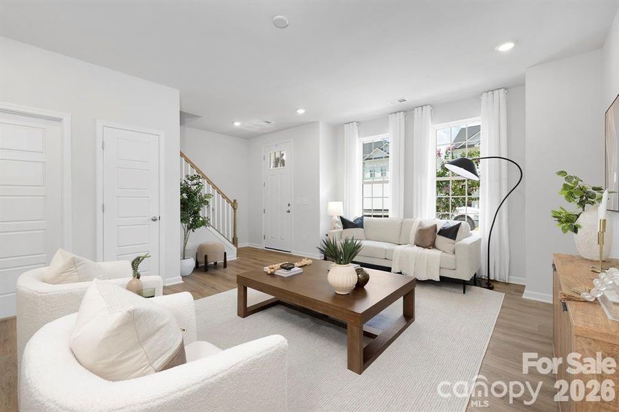 Furnished interior view inside a new home in Edgewood Preserve, Huntersville (Image 7).