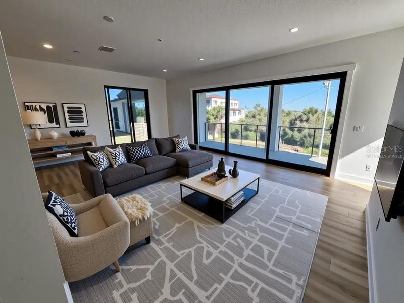 Furnished interior view inside a new home in , Flagler Beach (Image 45).