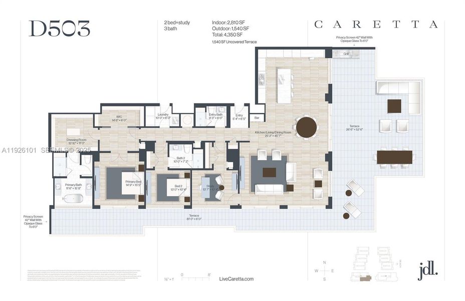 2D floor plan layout of this home in , Juno Beach, FL (Image 5).