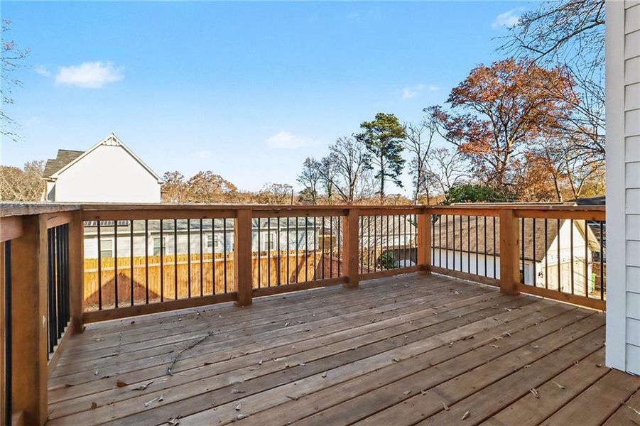 Exterior details and patio area of a home in , Atlanta (Image 40).