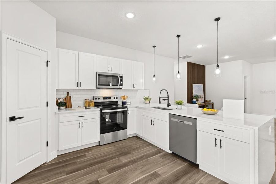 Furnished interior view inside a new home in , Ocala (Image 7). Furnished interior view inside a new home in , Ocala (Image 7).