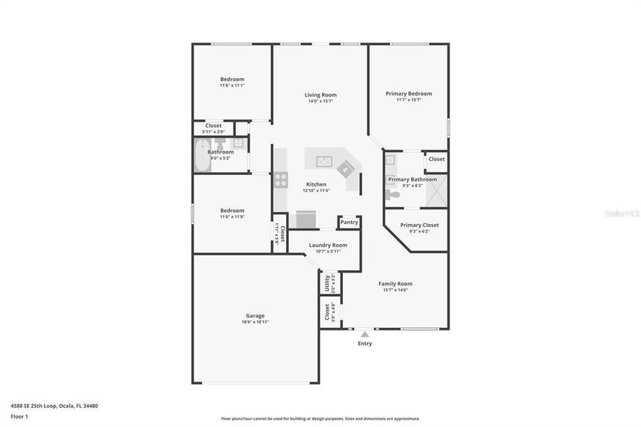 2D floor plan layout of this home in , Ocala, FL (Image 5).