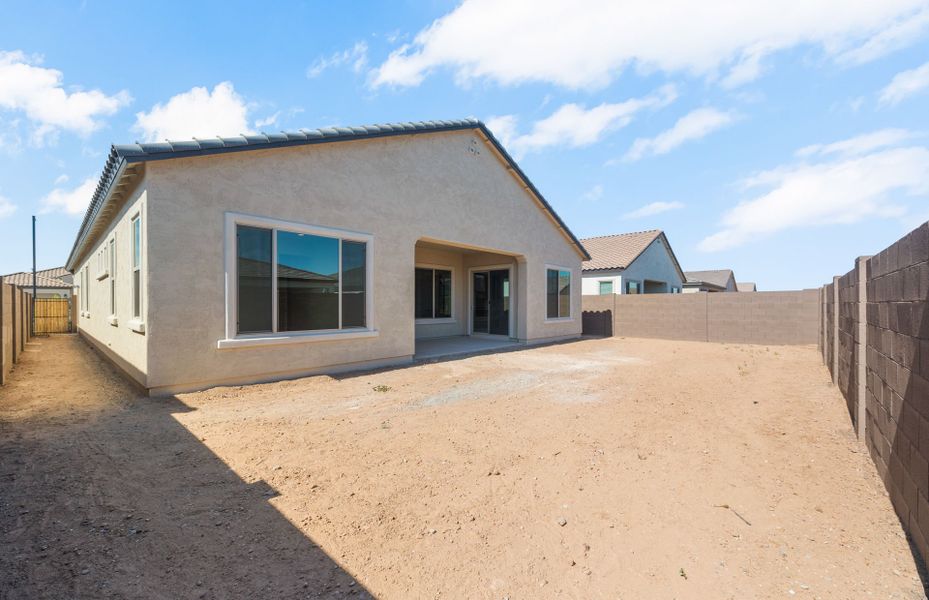 Exterior details and patio area of a home in Artisan at Asante, Surprise (Image 3).