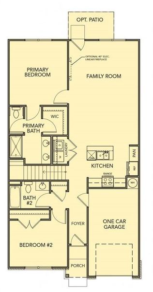 2D floor plan layout of this home in Silver Leaf, Dawsonville, GA (Image 5).