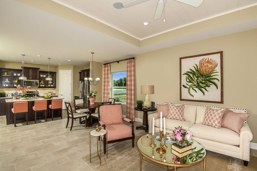 Representative furnished interior of a home built from the Fresh Spring by Neal Communities in Verandah, Fort Myers (Image 8).