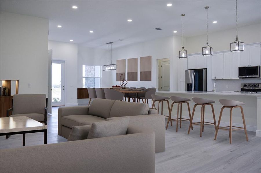 Furnished interior view inside a new home in , Lake Alfred (Image 10).