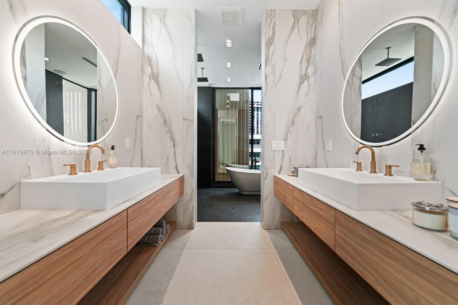 Furnished interior view inside a new home in , Miami Shores (Image 36).