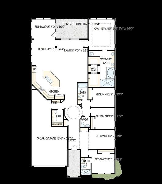 Floorplan: The success of a floor plan is the way you can move through it…You’ll be amazed at how well this home lives…We call it traffic patterns.