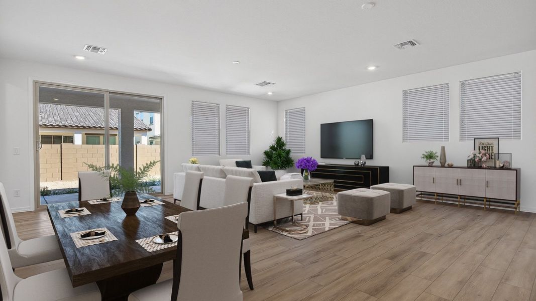Furnished interior view inside a new home in The Grove at El Cidro, Goodyear (Image 6).