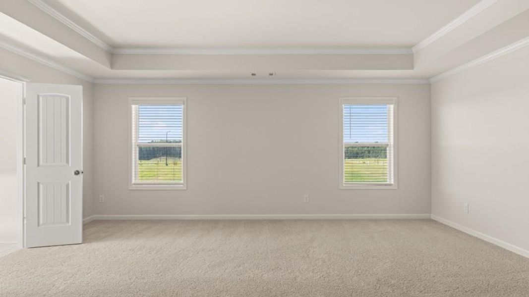 Spacious, unfurnished interior of a new home in Hamptons at Riverwood East, Dallas (Image 25).