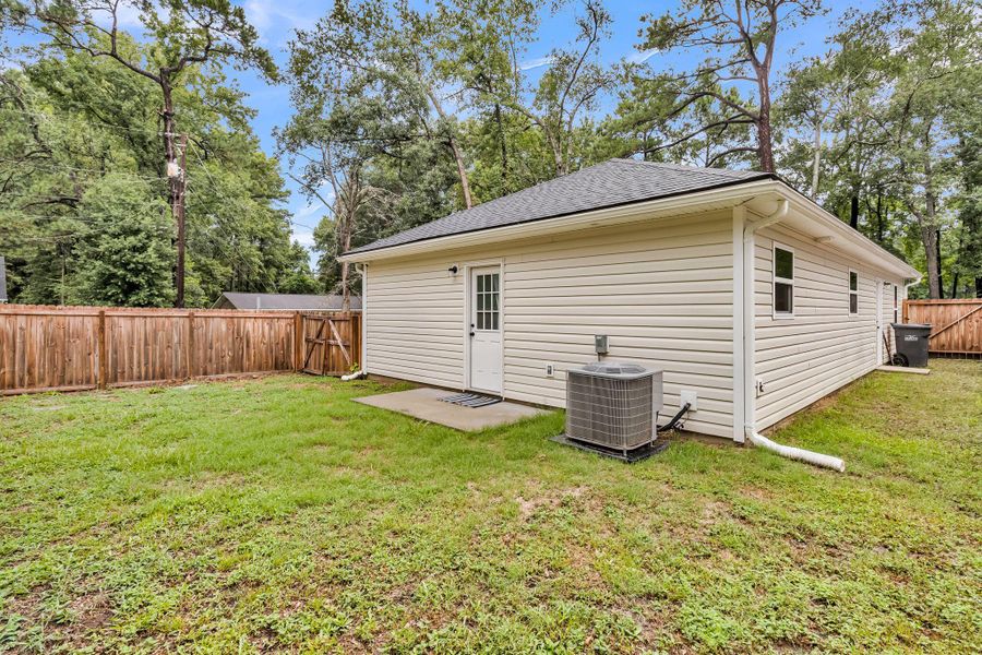 Exterior details and patio area of a home in , North Charleston (Image 27). Exterior details and patio area of a home in , North Charleston (Image 27).