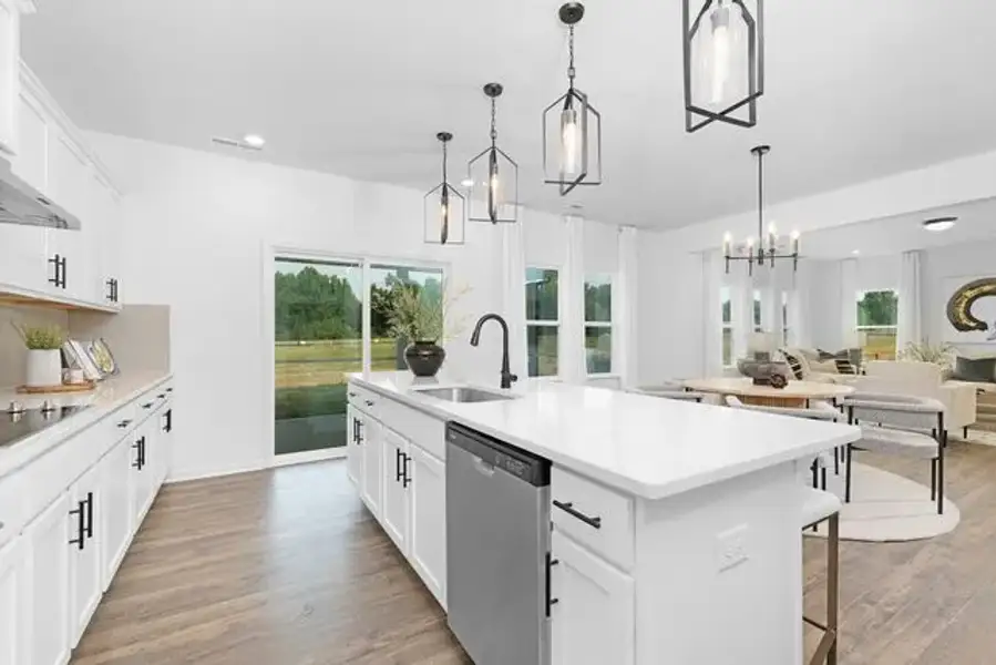 Representative furnished interior of a home built from the Calgary by True Homes in Deerwood Place, North Charleston (Image 5).