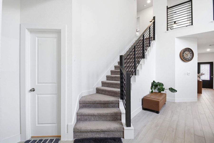 Furnished interior view inside a new home in Massey Oaks, Pearland (Image 43).