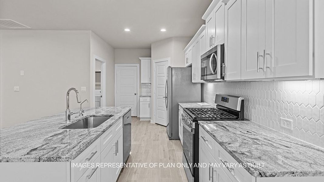 Furnished interior view inside a new home in Westmont, Lubbock (Image 5).