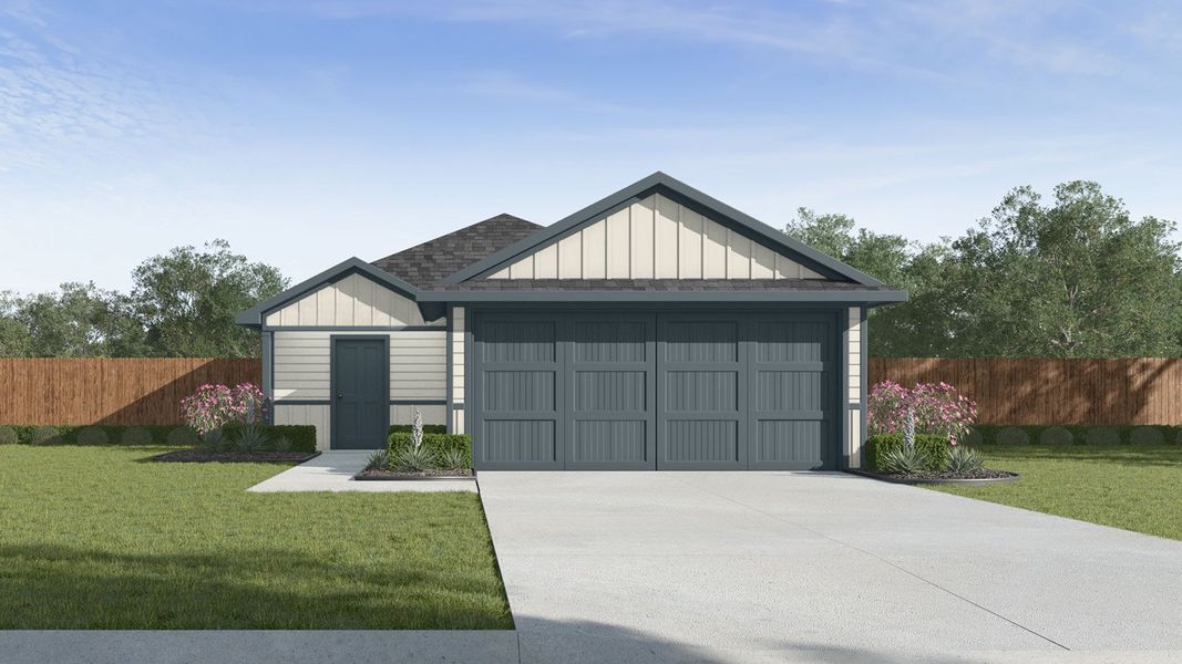 Representative exterior photo of a completed home built from the Estero by D.R. Horton in Wilkins Valley, Brenham, TX (Image 2). Representative exterior photo of a completed home built from the Estero by D.R. Horton in Wilkins Valley, Brenham, TX (Image 2).