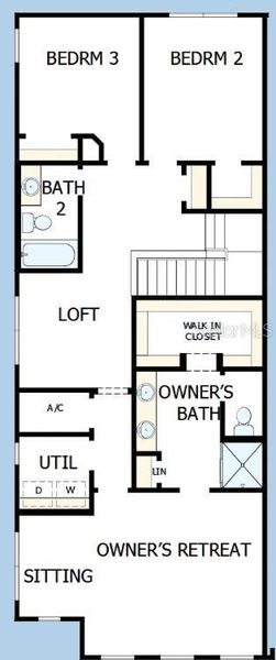 2D floor plan layout of this home in Baldwin Crossing 22', Orlando, FL (Image 3). 2D floor plan layout of this home in Baldwin Crossing 22', Orlando, FL (Image 3).