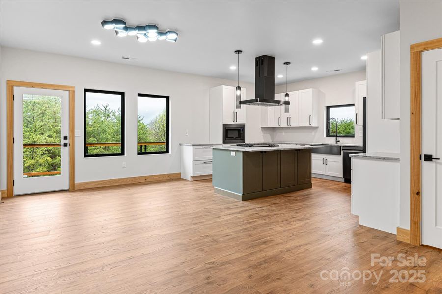 Furnished interior view inside a new home in , Weaverville (Image 1).
