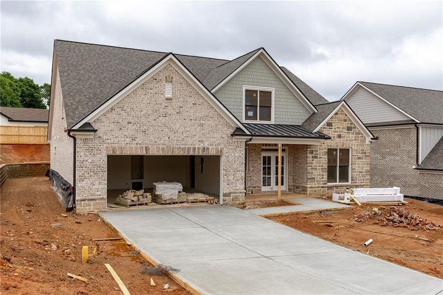 In-progress construction of a new home in , Buford, GA (Image 26).