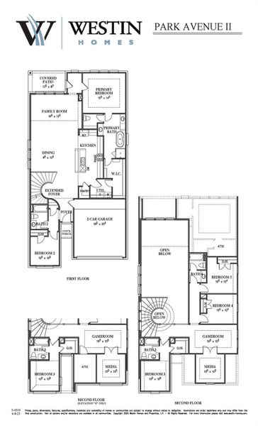 2D floor plan layout of this home in Grand Central Park, Conroe, TX (Image 3).