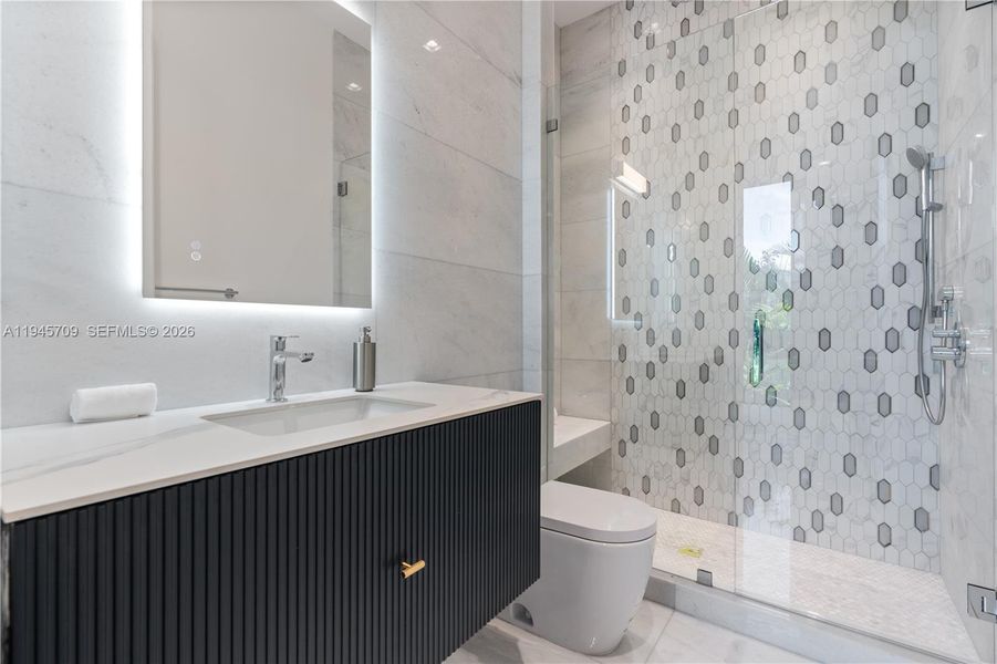 Furnished interior view inside a new home in , Miami Beach (Image 14).